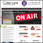 Screen shot of the Caterlyne website.