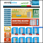 Screen shot of the Skirting Online Ltd website.