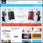 Screen shot of the Alba Luggage website.