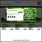 Screen shot of the Lost Lake Balls website.