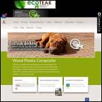 Screen shot of the EcoTeak website.