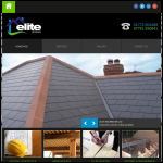 Screen shot of the Elite Roofing NR Ltd website.