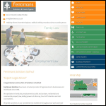 Screen shot of the Fentimans Solicitors website.