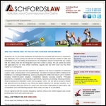Screen shot of the Aschfords Law website.