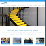 Screen shot of the Mezz Floors UK website.