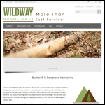 Screen shot of the Wildway Bushcraft website.