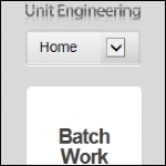 Screen shot of the Unit Engineering website.