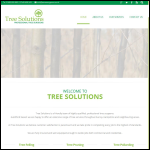 Screen shot of the Tree Soultions website.