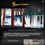 Screen shot of the Ola Neumann Art website.