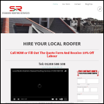Screen shot of the Staward Roofing Services website.