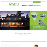 Screen shot of the Spark LED Lighting Ltd website.