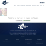Screen shot of the Music Producers Guild website.
