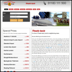 Screen shot of the Theale Taxis website.