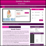 Screen shot of the Theatre House London Ltd website.