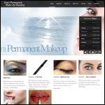 Screen shot of the Semi Permanent Make-up in Reading, UK website.