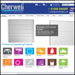 Screen shot of the Cherwell Sign Supplies website.