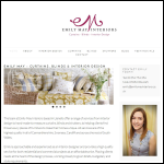 Screen shot of the Emily May Interiors website.