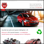Screen shot of the Avs Vauxhall Breakers website.