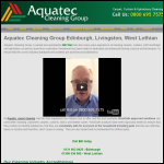 Screen shot of the Aquatec Cleaning Group website.