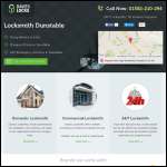 Screen shot of the Locksmith Dunstable website.