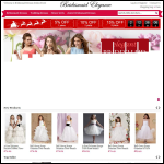 Screen shot of the Bridesmaid Elegance website.