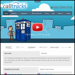 Screen shot of the Calltracks website.