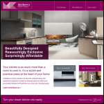 Screen shot of the Mulberry Kitchens website.