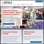 Screen shot of the Restaurant Property Advisors Society website.