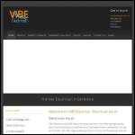 Screen shot of the Vibe Electrical website.