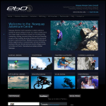 Screen shot of the Newquay Surfing Adventure Centre website.