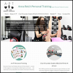 Screen shot of the Anna Reich Personal Training website.