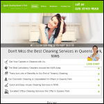 Screen shot of the Carpet Cleaning Queen’s Park Ltd website.