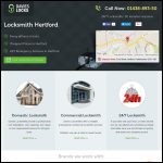 Screen shot of the Locksmith Hertford website.