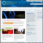 Screen shot of the Scottish Optoelectronics Association website.