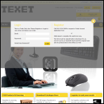 Screen shot of the Texet Sales Ltd website.