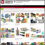Screen shot of the Zenith Wholesale Ltd website.