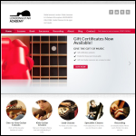 Screen shot of the London Guitar Academy website.