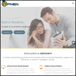 Screen shot of the Opmen Ltd website.