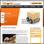 Screen shot of the Man with Van Liverpool website.
