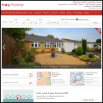 Screen shot of the YOUhome Bournemouth Estate Agents website.