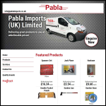 Screen shot of the Pabla Imports UK Ltd website.