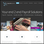 Screen shot of the e2e Payroll Solutions Ltd website.