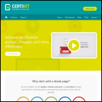 Screen shot of the CertiKit website.