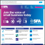Screen shot of the Small Firms Association website.