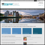 Screen shot of the NE Language Project website.