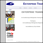 Screen shot of the Enterprise Training website.