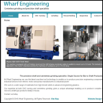 Screen shot of the Wharf Engineering website.