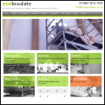 Screen shot of the Eco Insulate Ltd website.