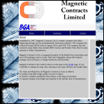 Screen shot of the Magnetic Contracts Ltd website.