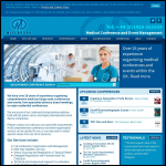 Screen shot of the Millbrook Medical Conferences Ltd website.